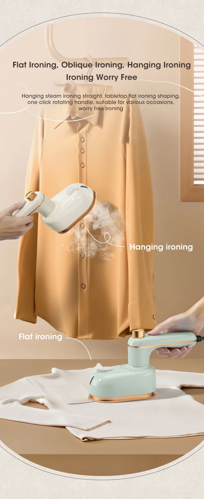 Mini Electric Irons Handheld Portable Home Travelling For Clothes Ironing T-Shirt Wet Dry Ironing Machine