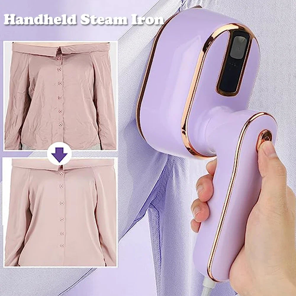 Mini Steam Iron For Clothes Foldable Travel Clothes Steamer Portable Handheld Garment Steamer For Home Travel 1000W Fast Heat